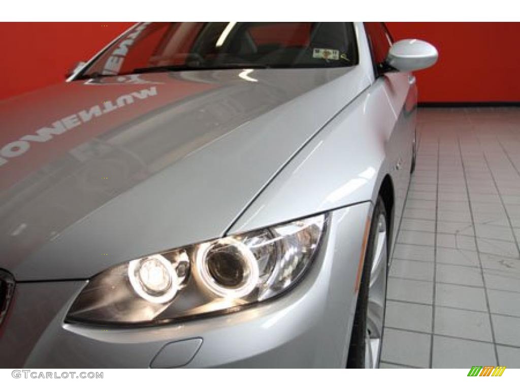 2009 3 Series 335i Coupe - Titanium Silver Metallic / Black photo #11