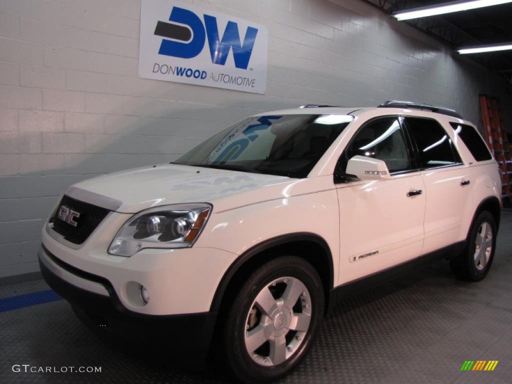 2007 Acadia SLT AWD - Summit White / Ebony photo #2