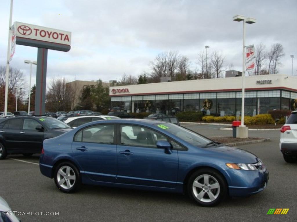 2008 Civic EX Sedan - Atomic Blue Metallic / Gray photo #1