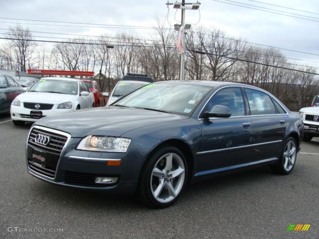 2008 A8 L 4.2 quattro - Oyster Gray Metallic / Amaretto photo #3