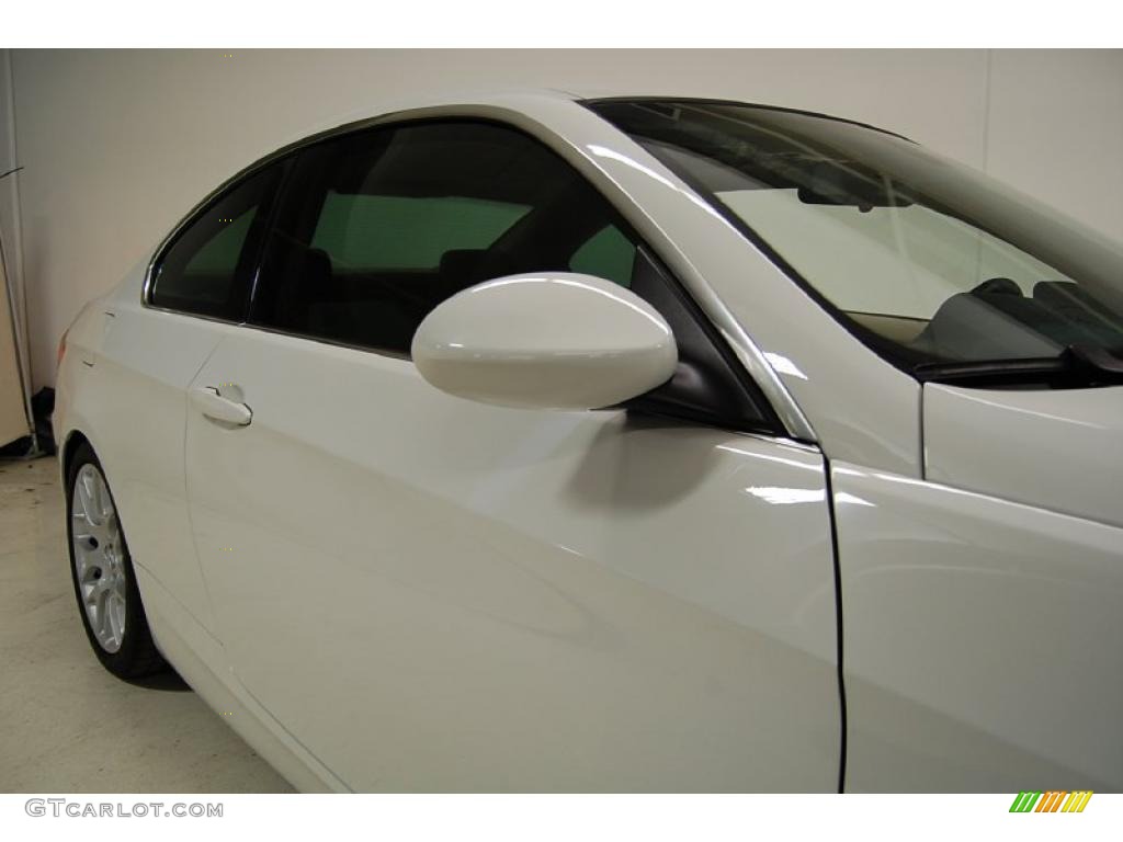 2008 3 Series 328i Coupe - Alpine White / Oyster photo #4