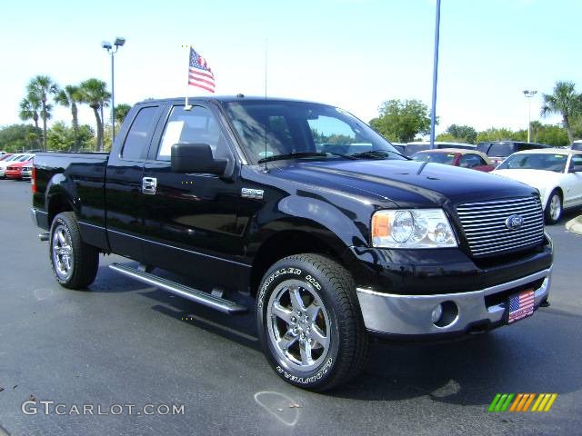 2006 F150 XLT SuperCab 4x4 - Black / Flint photo #1