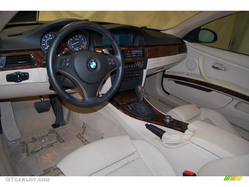 2008 3 Series 328i Coupe - Alpine White / Oyster photo #17