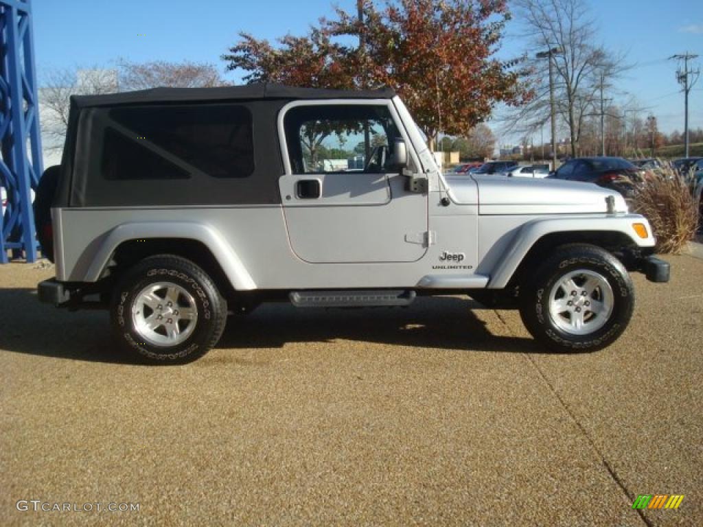 2006 Wrangler Unlimited 4x4 - Bright Silver Metallic / Dark Slate Gray photo #6