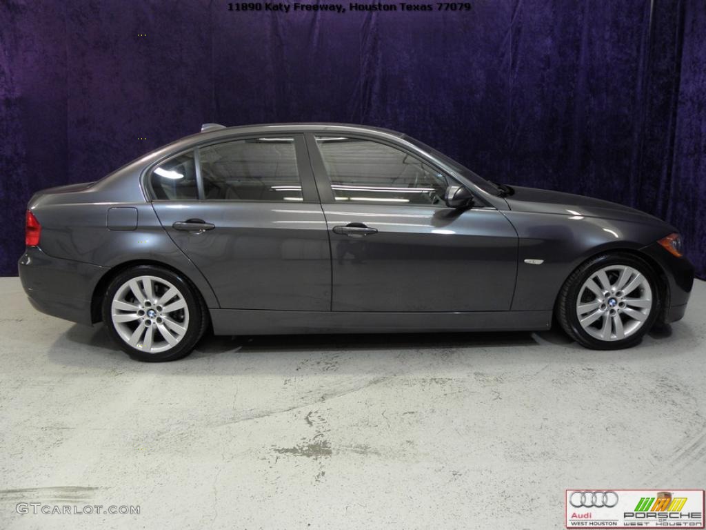 2007 3 Series 328i Sedan - Sparkling Graphite Metallic / Grey photo #4