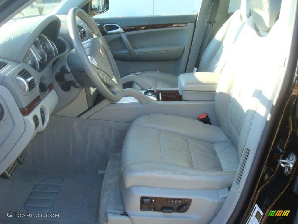 Stone/Steel Grey Interior 2008 Porsche Cayenne S Photo #41115863