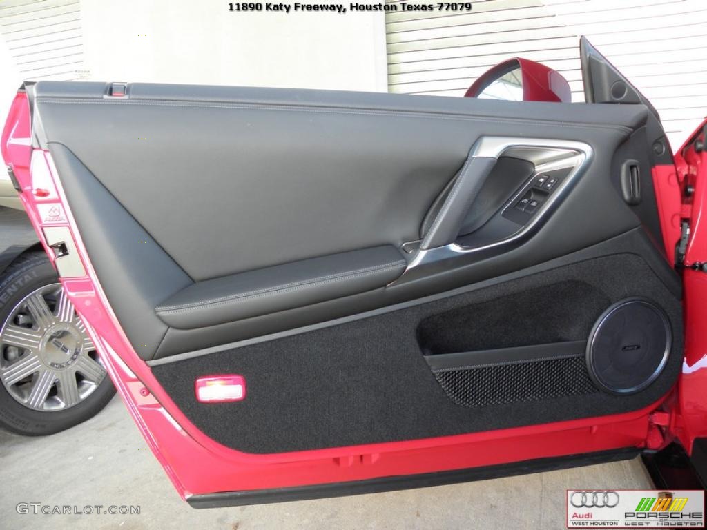 2009 Nissan GT-R Premium Black Door Panel Photo #41116407