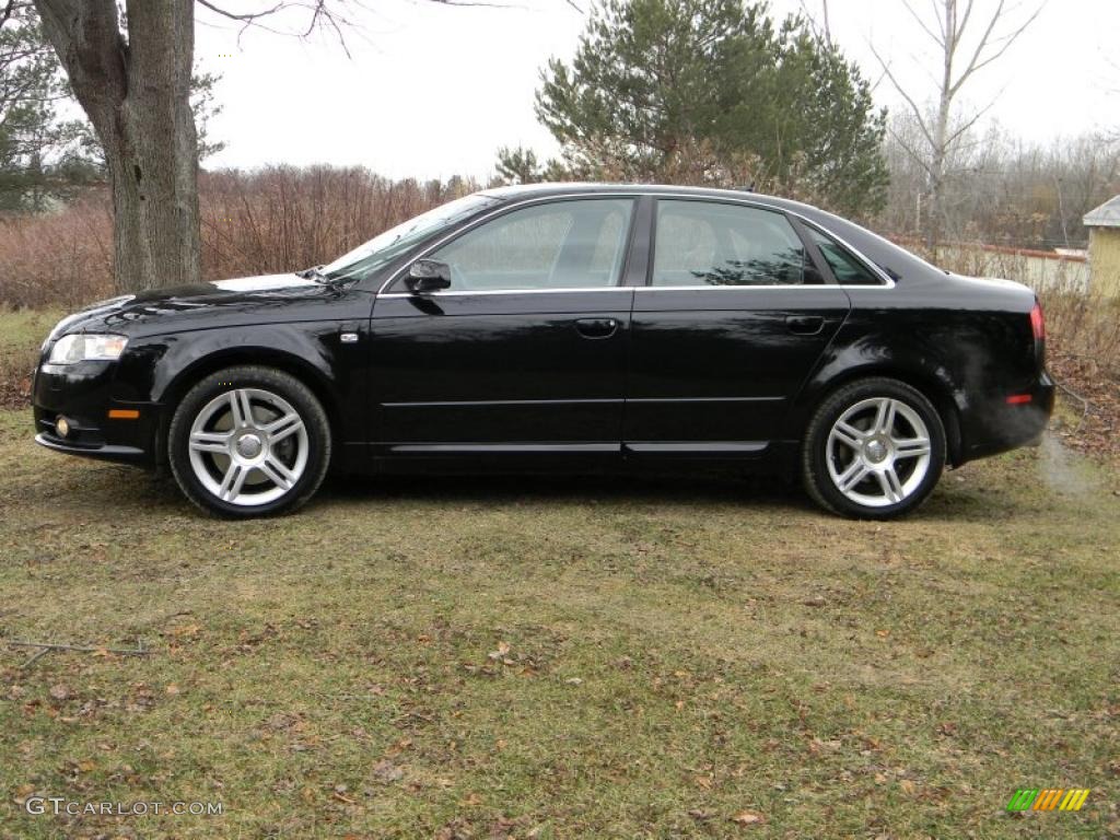 Brilliant Black 2008 Audi A4 2.0T Special Edition quattro Sedan Exterior Photo #41116567