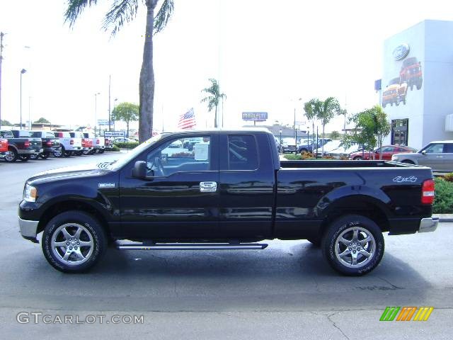 2006 F150 XLT SuperCab 4x4 - Black / Flint photo #6