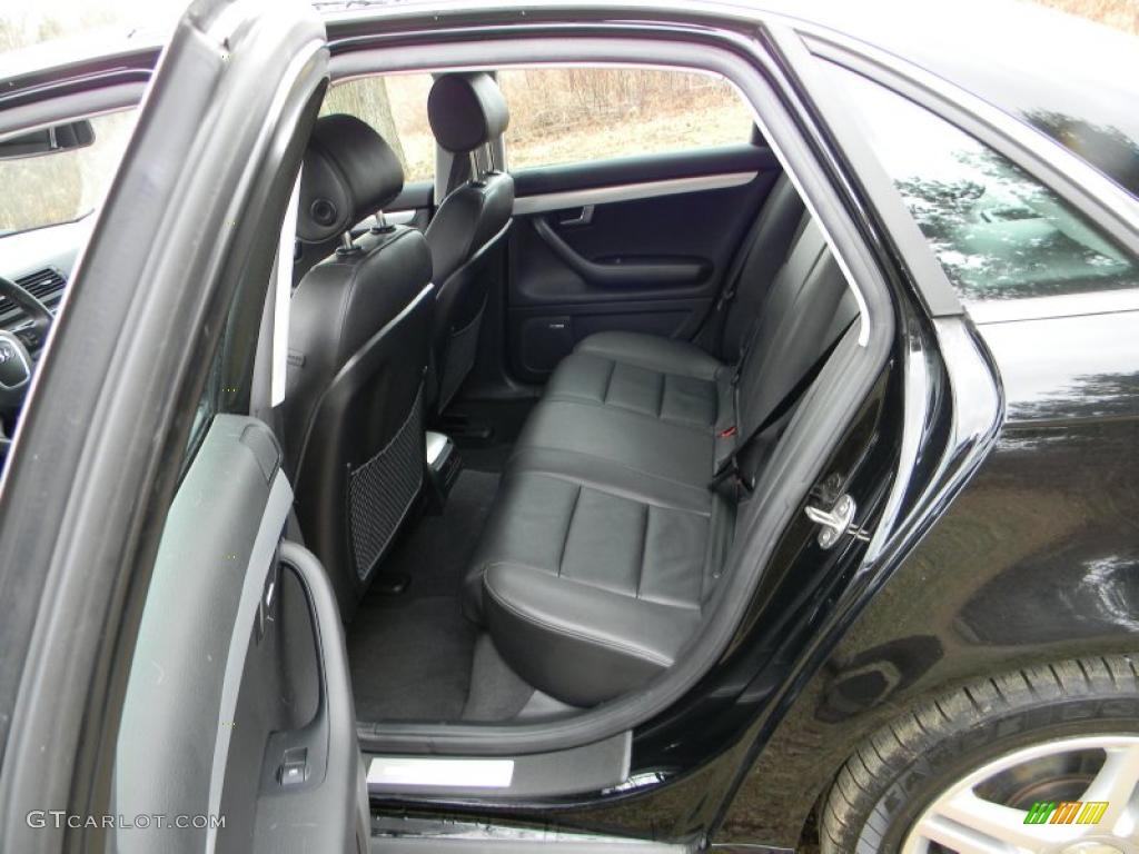 Black Interior 2008 Audi A4 2.0T Special Edition quattro Sedan Photo #41116923