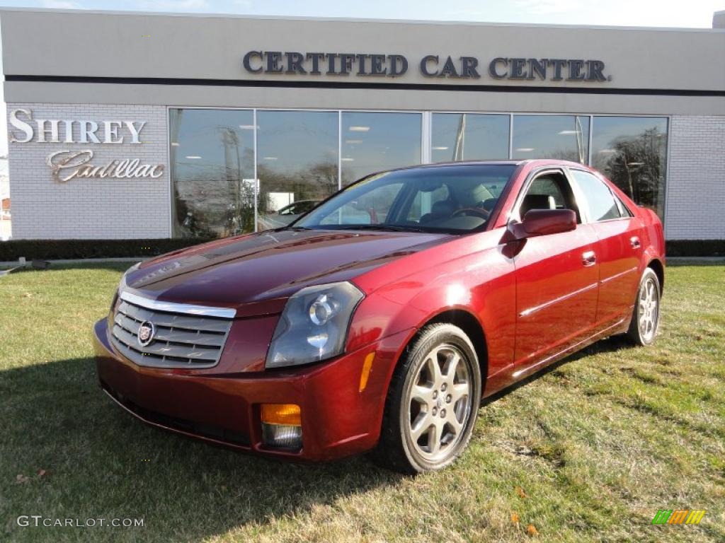 2003 CTS Sedan - Garnet Red / Ebony photo #1