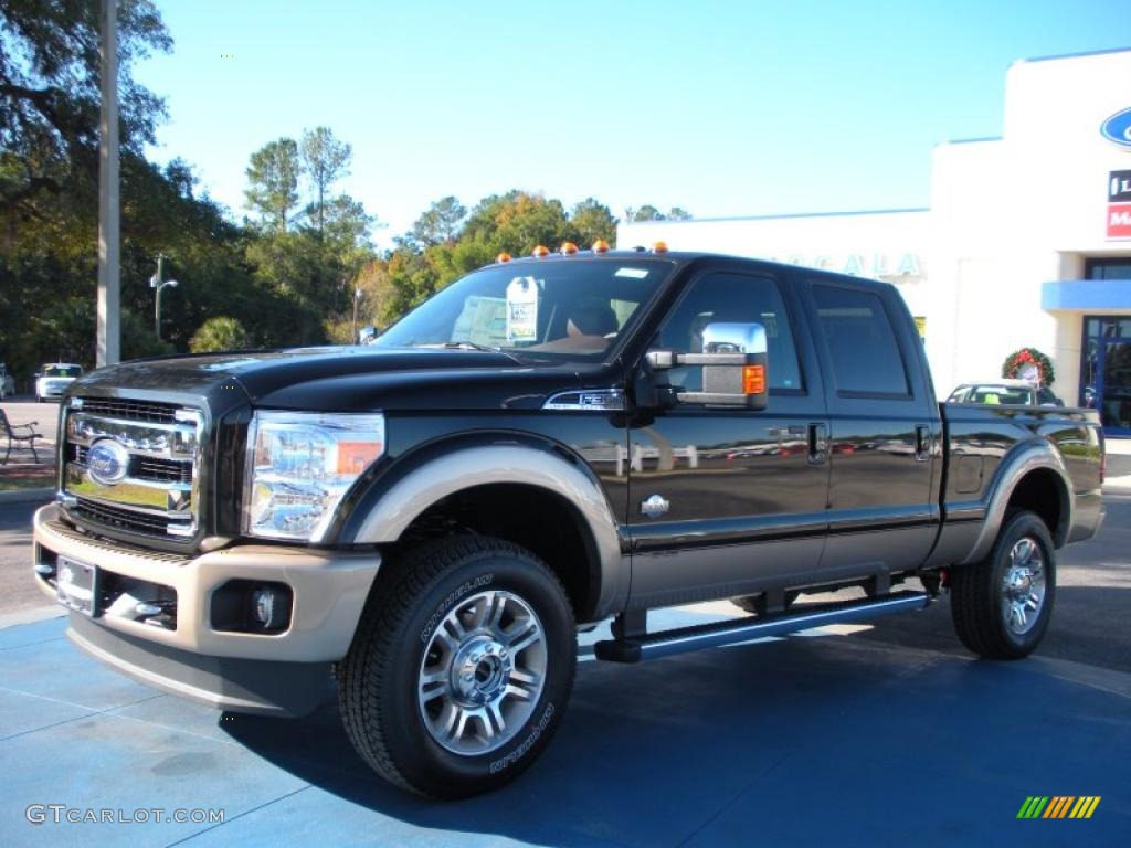 Tuxedo Black 2011 Ford F350 Super Duty King Ranch Crew Cab 4x4 Exterior Photo #41119727
