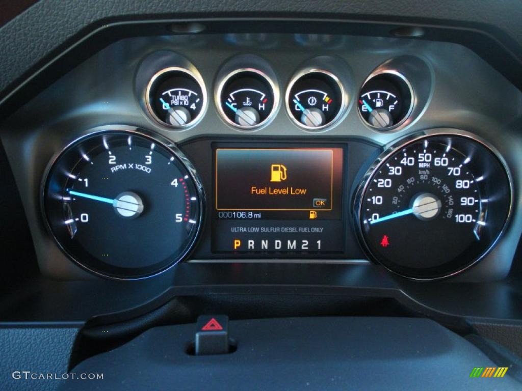 2011 Ford F350 Super Duty King Ranch Crew Cab 4x4 Gauges Photo #41119903