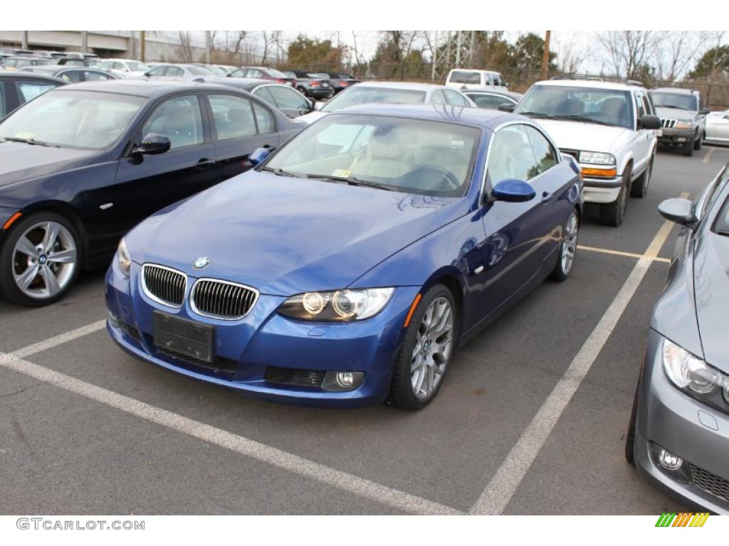 2007 3 Series 328i Convertible - Montego Blue Metallic / Cream Beige photo #2