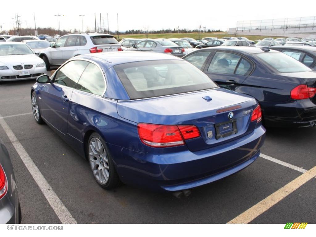 2007 3 Series 328i Convertible - Montego Blue Metallic / Cream Beige photo #3