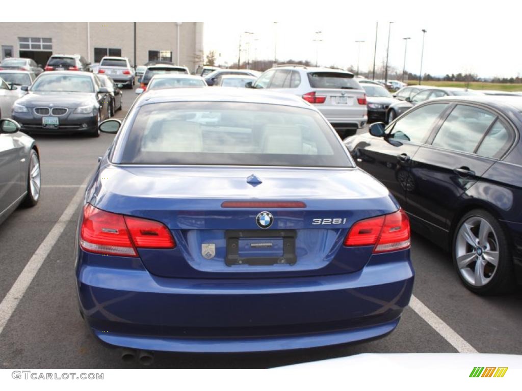 2007 3 Series 328i Convertible - Montego Blue Metallic / Cream Beige photo #4