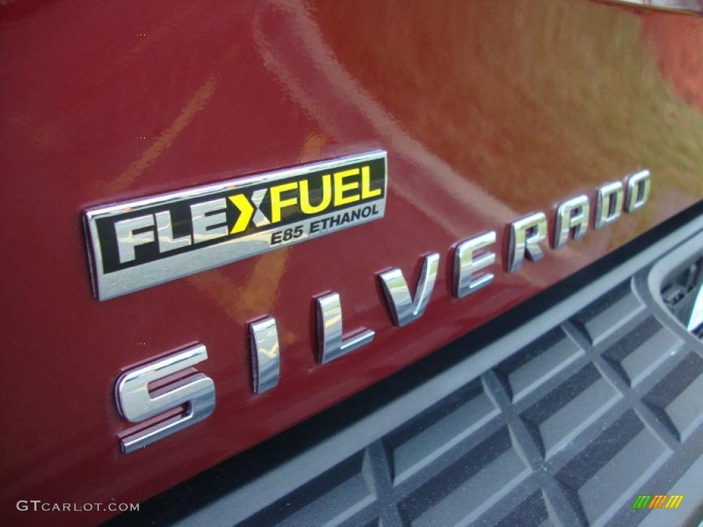 2009 Silverado 1500 LT Extended Cab 4x4 - Deep Ruby Red Metallic / Light Cashmere photo #10