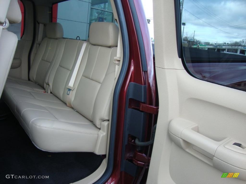2009 Silverado 1500 LT Extended Cab 4x4 - Deep Ruby Red Metallic / Light Cashmere photo #26