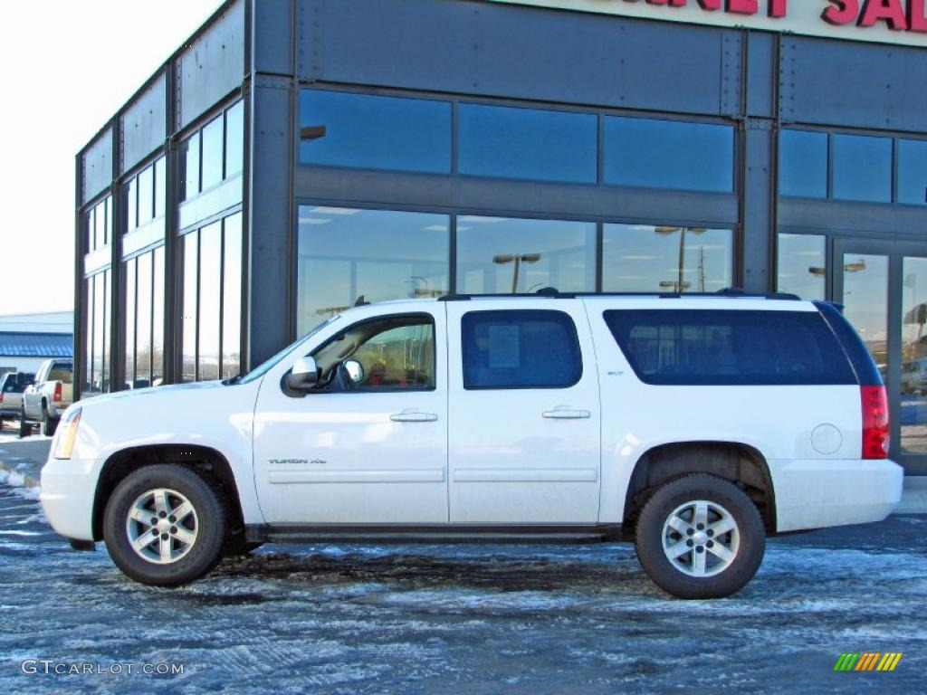 2010 Yukon XL SLT 4x4 - Summit White / Light Titanium photo #1