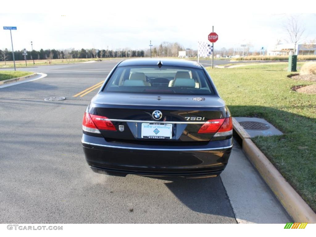 2006 7 Series 750i Sedan - Monaco Blue Metallic / Black/Cream Beige photo #5