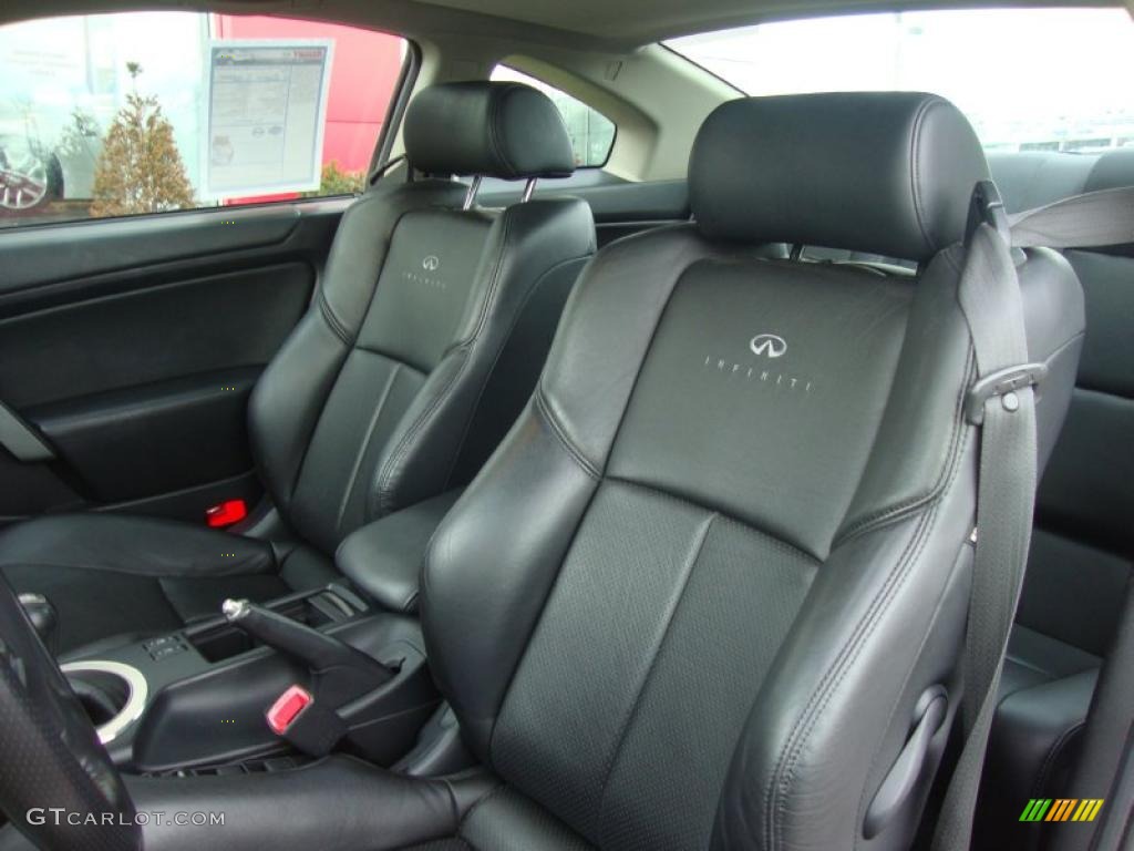 Graphite Black Interior 2007 Infiniti G 35 Coupe Photo #41124563