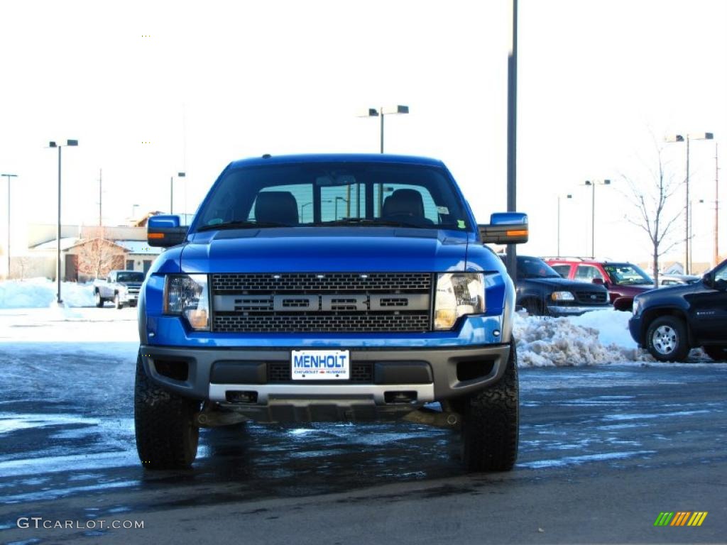 2010 F150 SVT Raptor SuperCab 4x4 - Blue Flame Metallic / Raptor Black photo #15