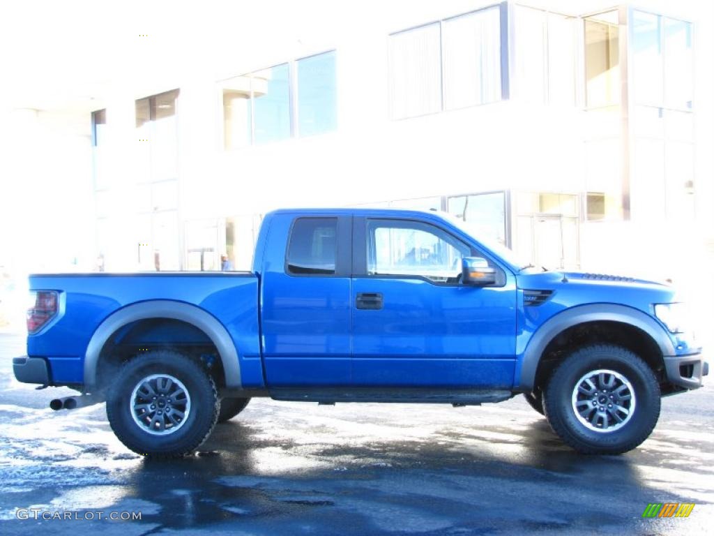 Blue Flame Metallic 2010 Ford F150 SVT Raptor SuperCab 4x4 Exterior Photo #41125195