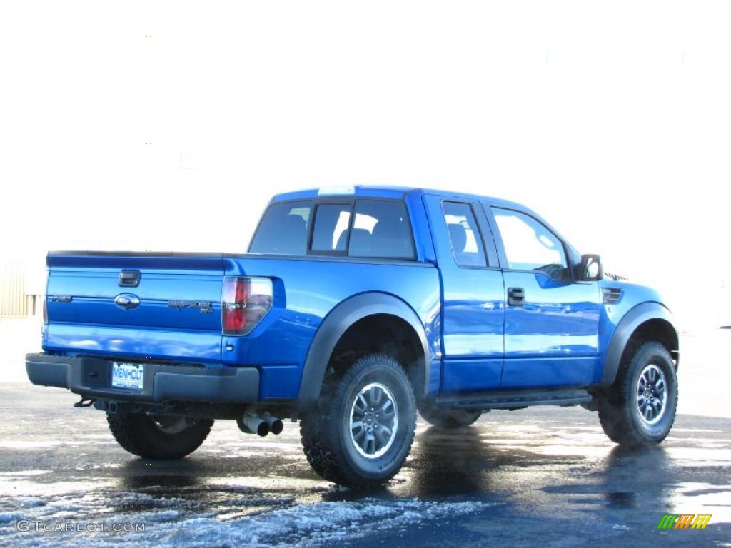 Blue Flame Metallic 2010 Ford F150 SVT Raptor SuperCab 4x4 Exterior Photo #41125223