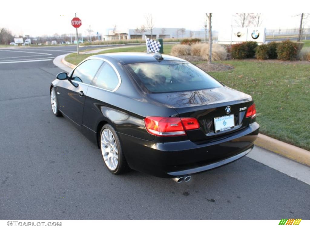 2008 3 Series 328i Coupe - Jet Black / Black photo #4