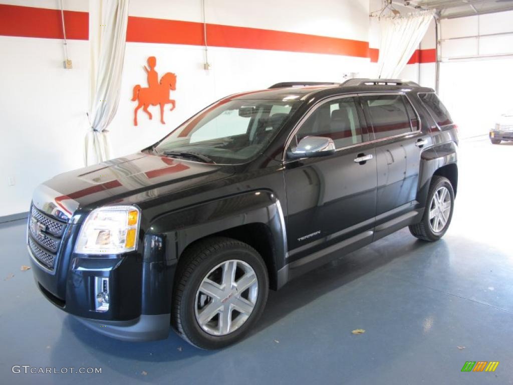 2011 Terrain SLT - Carbon Black Metallic / Jet Black photo #1