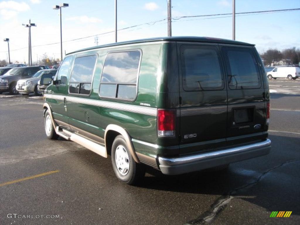 1999 E Series Van E150 Custom Passenger - Deep Emerald Green Metallic / Medium Graphite photo #7