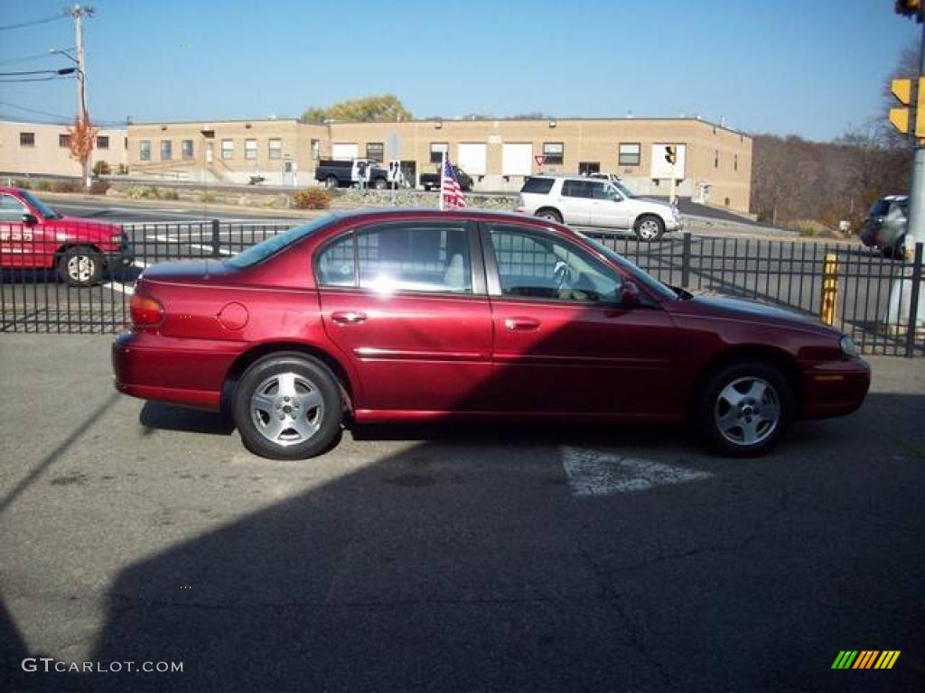 2003 Malibu LS Sedan - Redfire Metallic / Gray photo #6