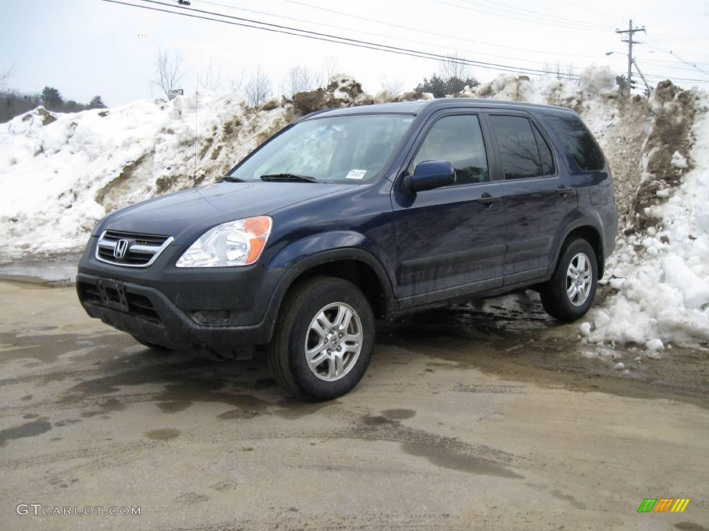 2004 CR-V EX 4WD - Eternal Blue Pearl / Black photo #9