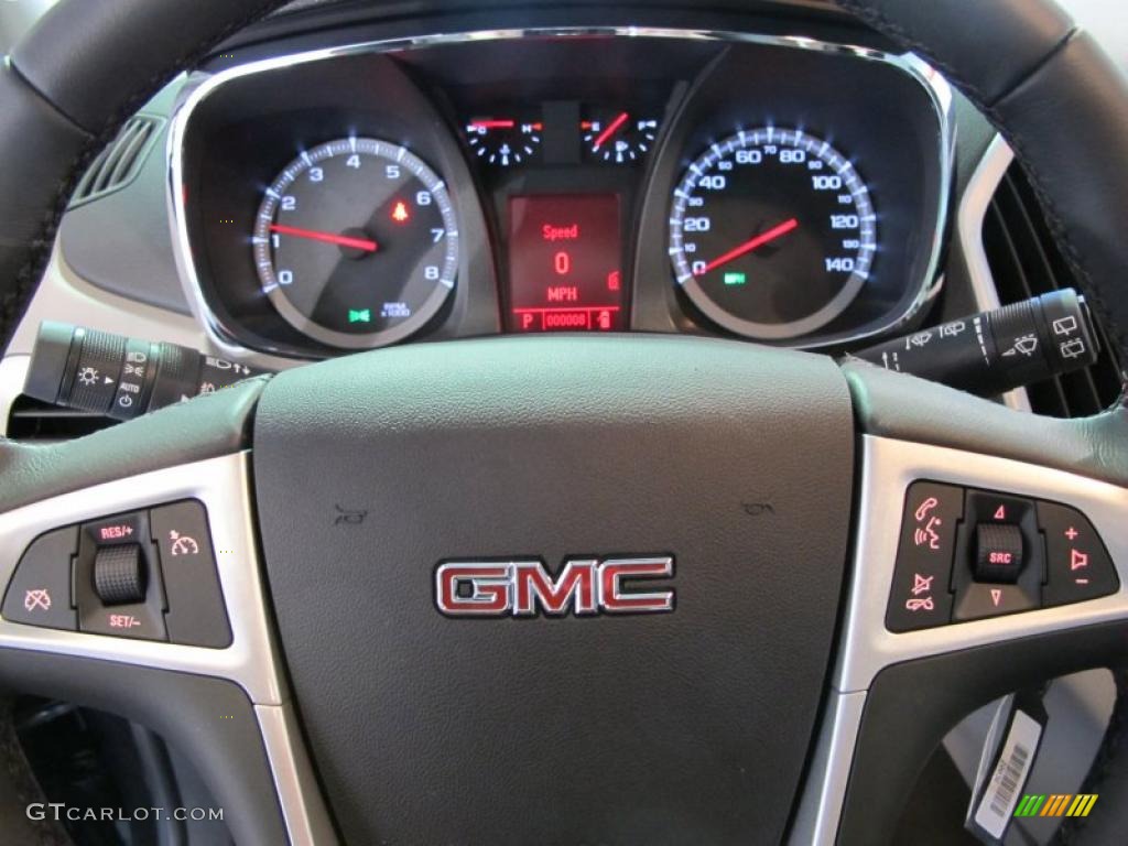 2011 GMC Terrain SLT Light Titanium Steering Wheel Photo #41131407