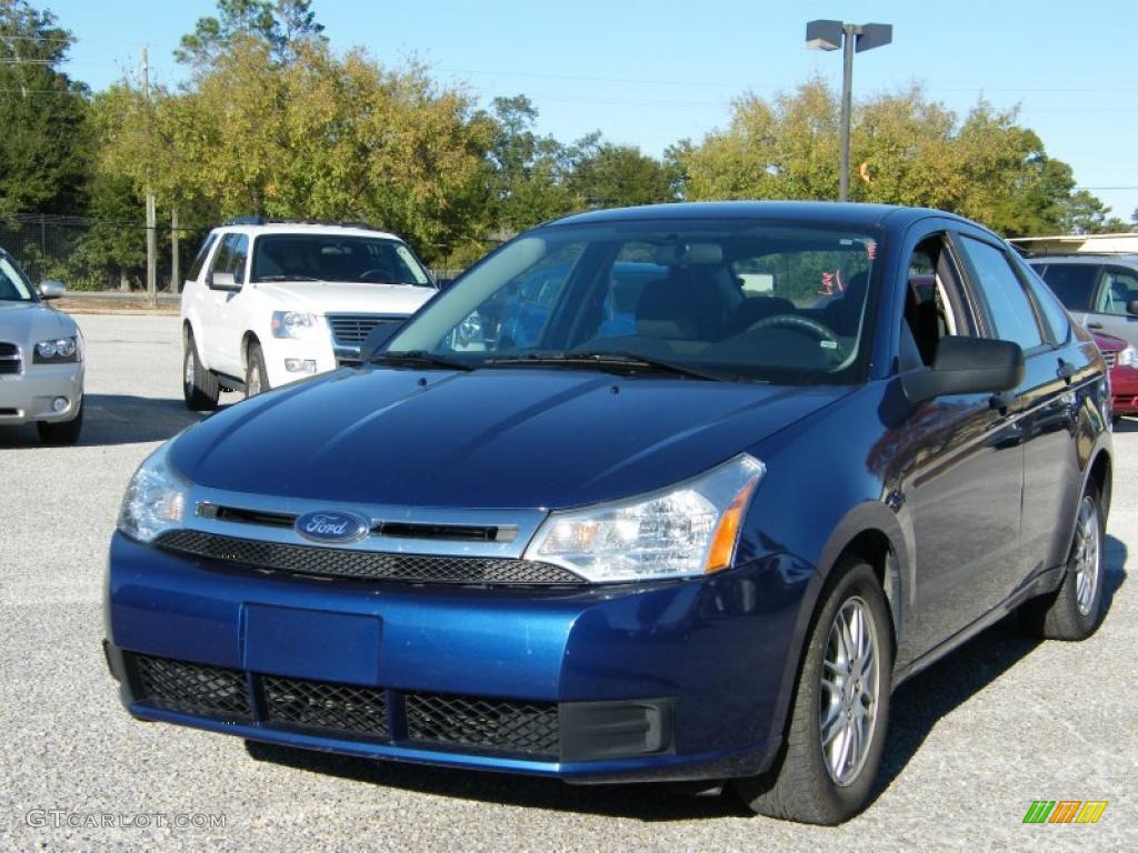 2009 Focus SE Sedan - Vista Blue Metallic / Charcoal Black photo #1