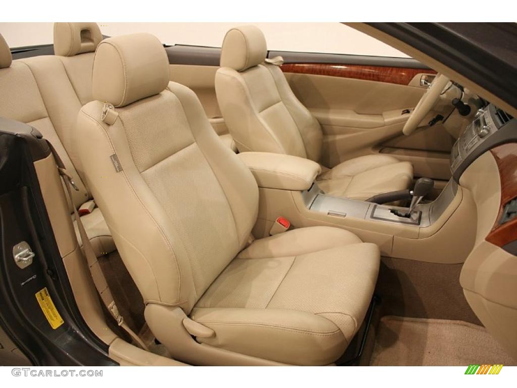 Ivory Interior 2008 Toyota Solara Sle V6 Convertible Photo