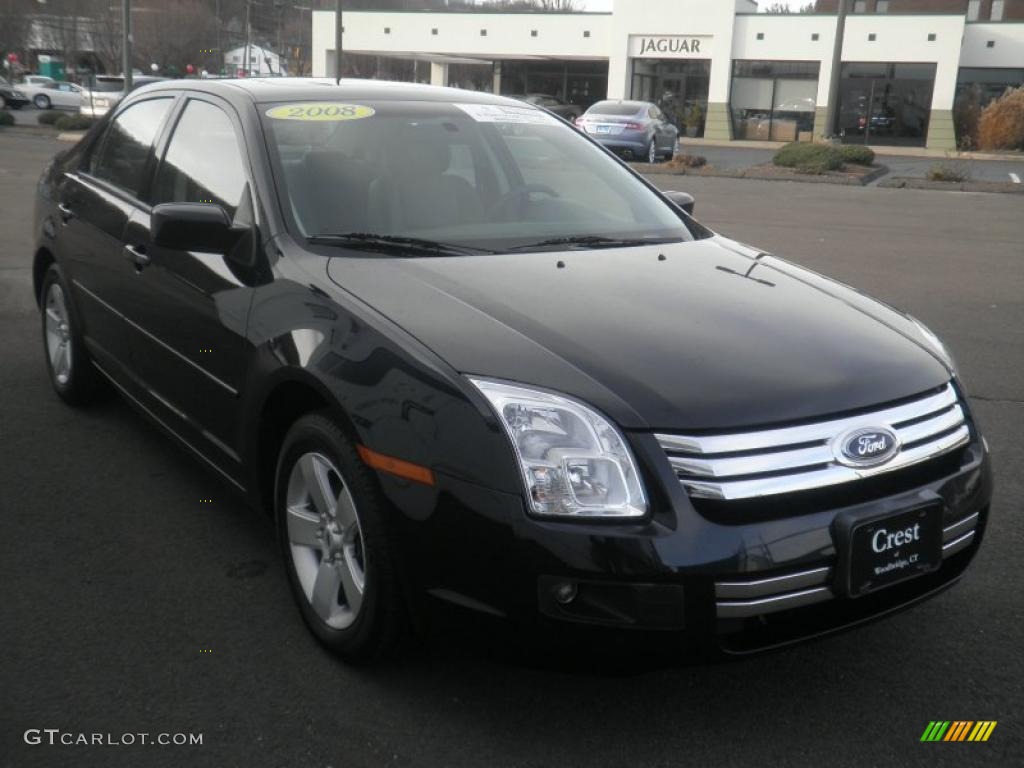 2008 Fusion SE V6 AWD - Black Ebony / Charcoal Black photo #3