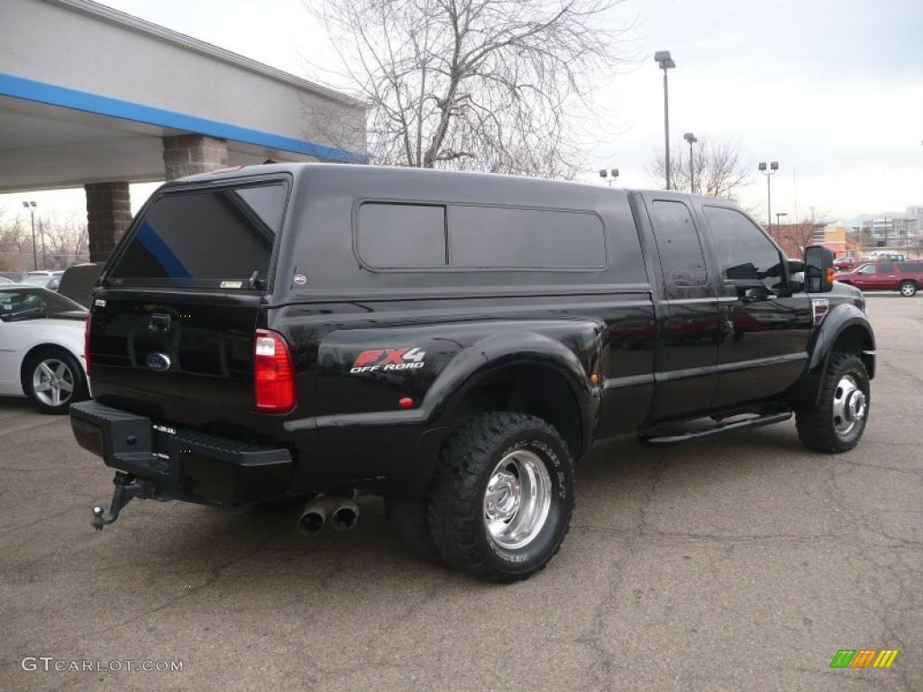 Black 2008 Ford F350 Super Duty FX4 SuperCab 4x4 Dually Exterior Photo #41133535