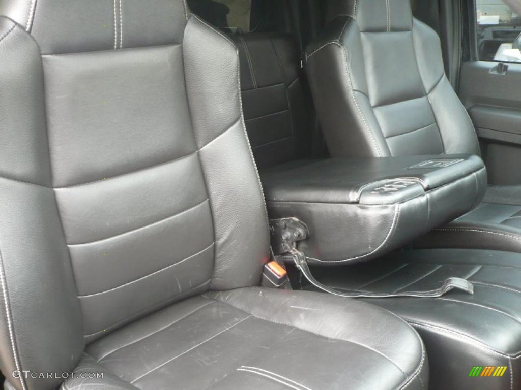 Black Interior 2008 Ford F350 Super Duty FX4 SuperCab 4x4 Dually Photo #41133707