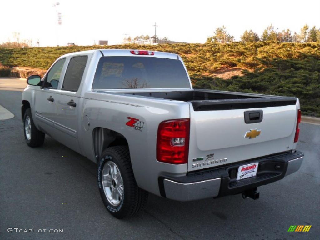 2011 Silverado 1500 LT Crew Cab 4x4 - Sheer Silver Metallic / Ebony photo #2