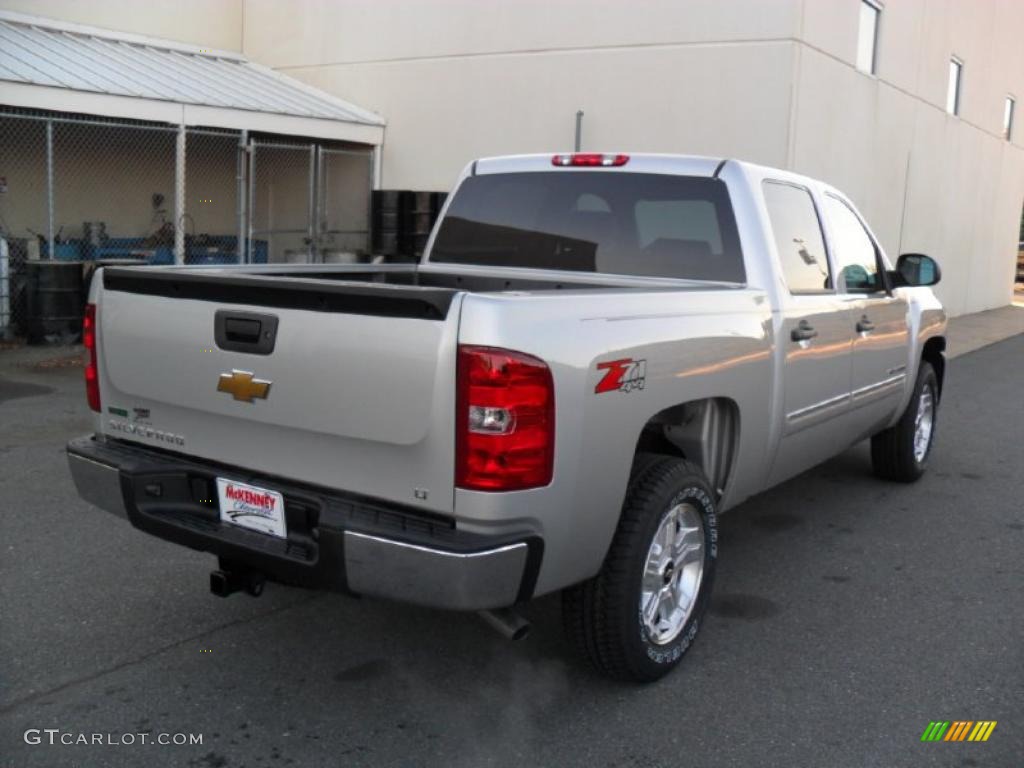 2011 Silverado 1500 LT Crew Cab 4x4 - Sheer Silver Metallic / Ebony photo #4