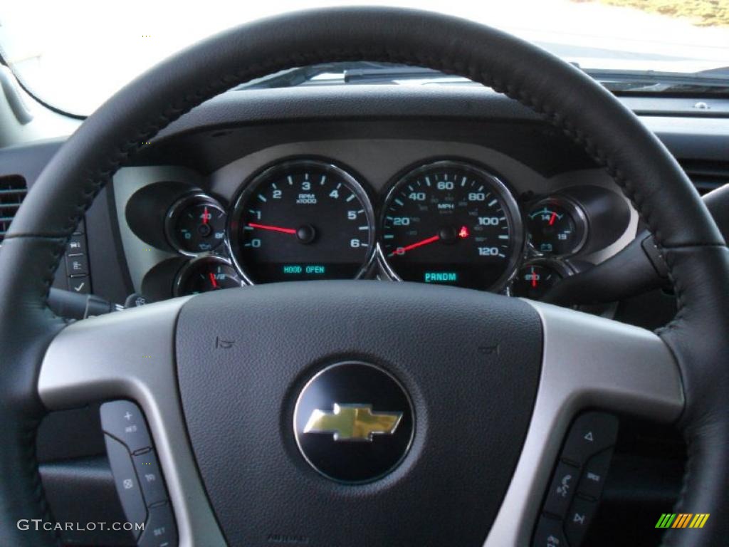 2011 Silverado 1500 LT Crew Cab 4x4 - Sheer Silver Metallic / Ebony photo #12