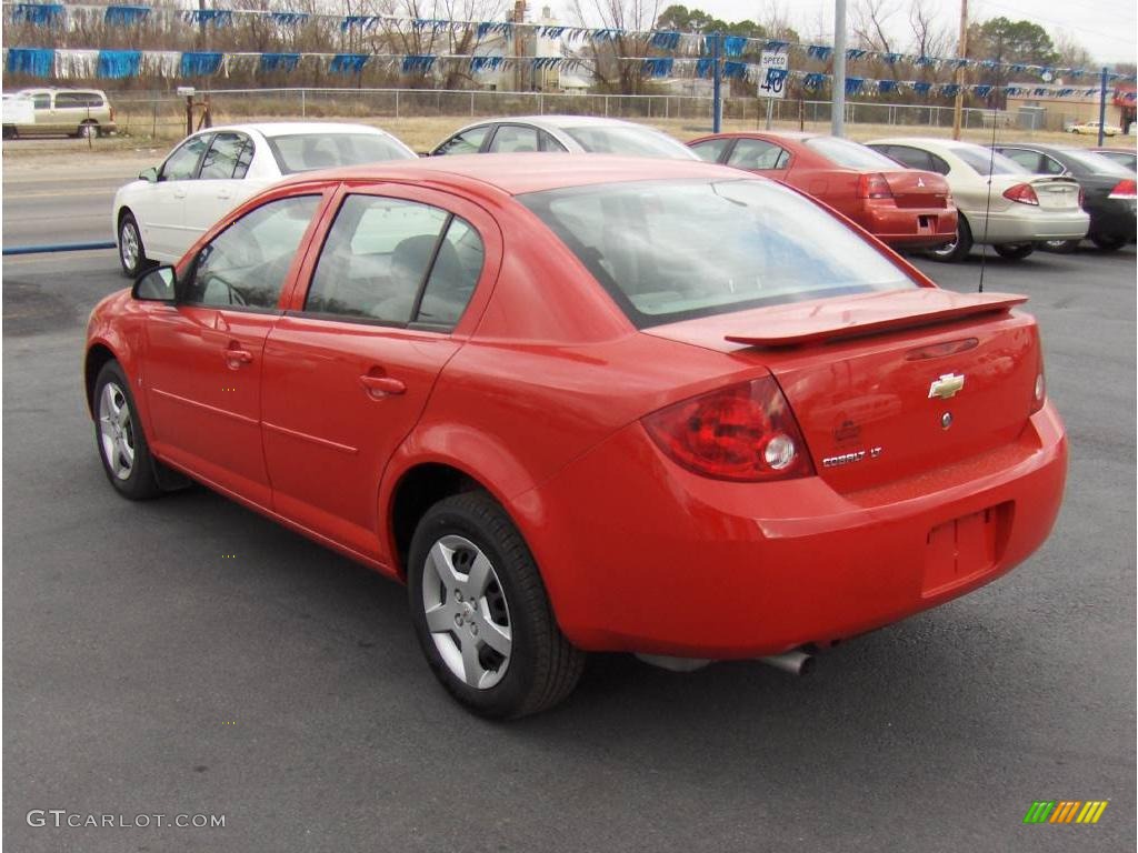 2007 Cobalt LT Sedan - Victory Red / Gray photo #2