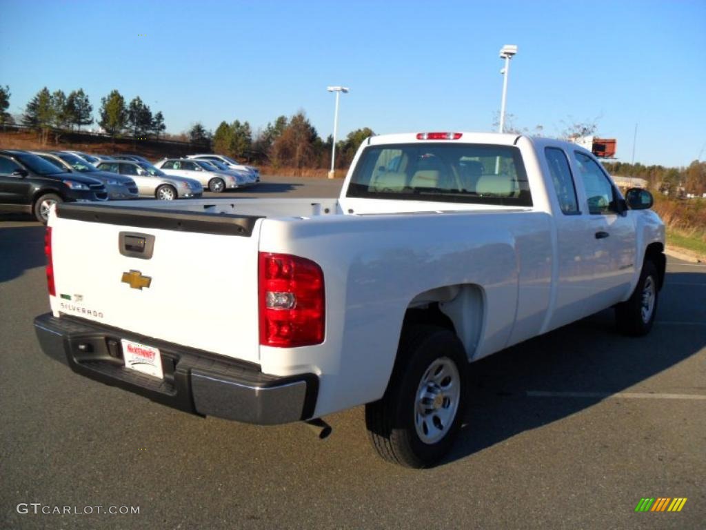 2011 Silverado 1500 Extended Cab - Summit White / Dark Titanium photo #4