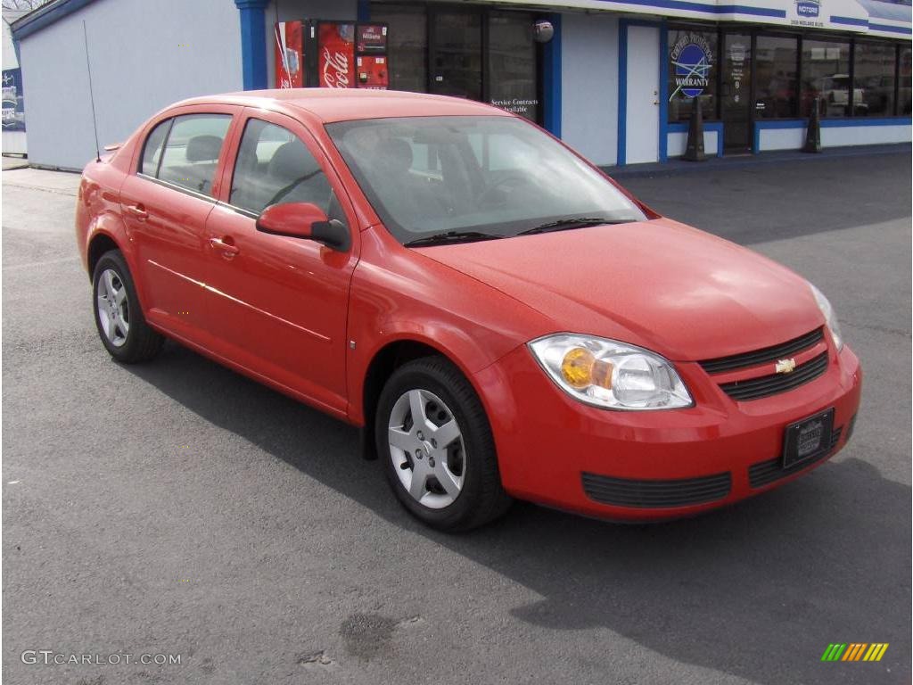 2007 Cobalt LT Sedan - Victory Red / Gray photo #4