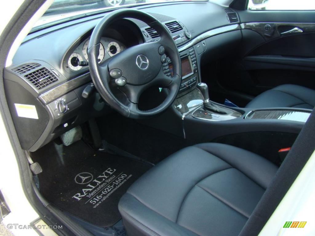 Black Interior 2009 Mercedes-Benz E 350 4Matic Sedan Photo #41134443