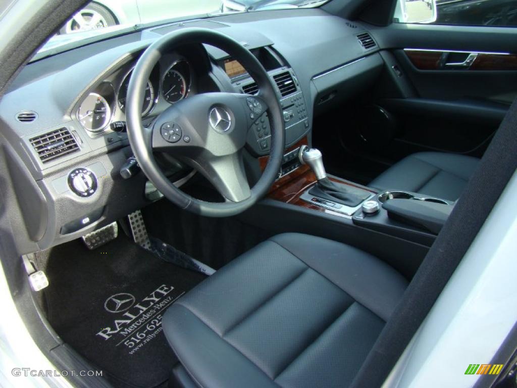 Black Interior 2010 Mercedes-Benz C 300 Sport 4Matic Photo #41134695