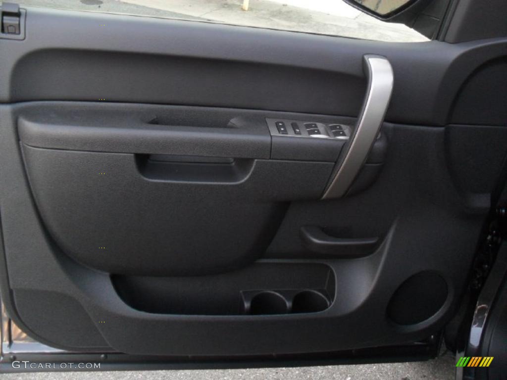 2011 Chevrolet Silverado 1500 LT Crew Cab 4x4 Ebony Door Panel Photo #41135187