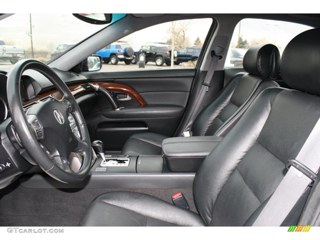 Ebony Interior 2005 Acura RL 3.5 AWD Sedan Photo #41135479