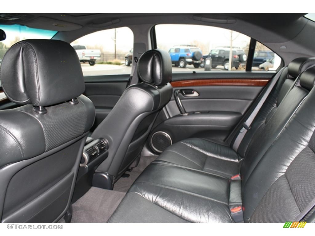 Ebony Interior 2005 Acura RL 3.5 AWD Sedan Photo #41135495